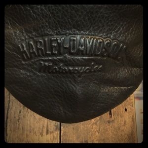 Vintage Harley Davidson Leather Driver Cap